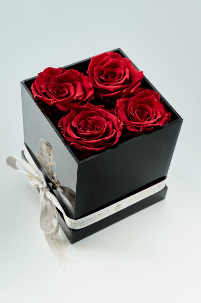 Caja 4 rosas
